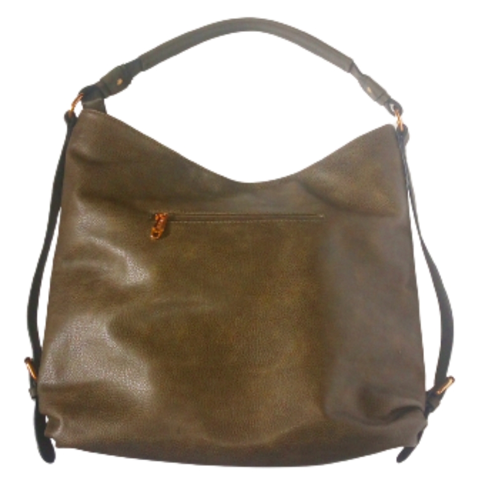 Dasein Faux Leather Tote Bag